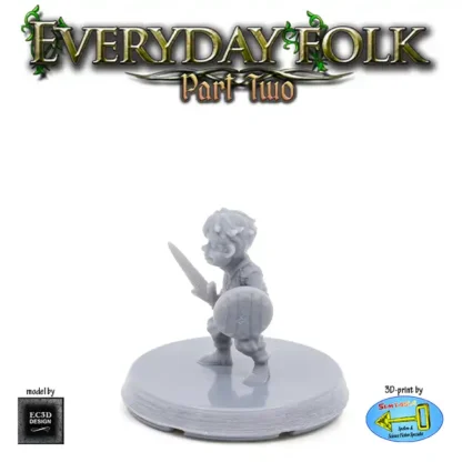 Young Male Human Noble (Boy) (Everyday Folk 2 3D print, resin) - Afbeelding 2