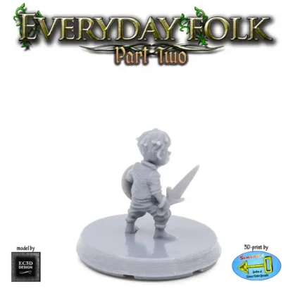 Young Male Human Noble (Boy) (Everyday Folk 2 3D print, resin) - Afbeelding 3