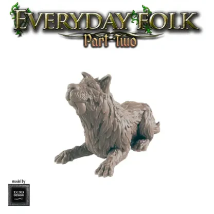Dog 1 (lying down) (Everyday Folk 2 3D print, resin) - Afbeelding 4