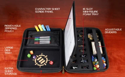 Tabletop RPG Organizers Case (Black) - Afbeelding 2
