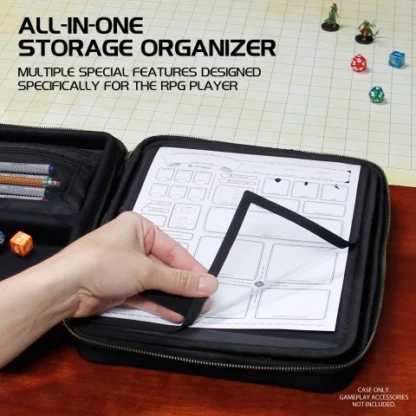 Tabletop RPG Organizers Case (Black) - Afbeelding 4