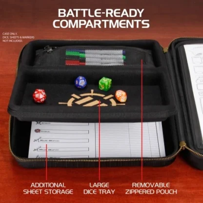 Tabletop RPG Organizers Case (Black) - Afbeelding 6