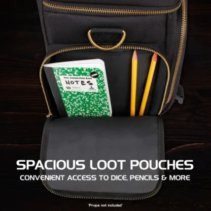 Tabletop RPG Adventurer's Bag (Black) - Afbeelding 8