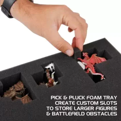 Wargames Miniature Figures Travel Case (Black) - Afbeelding 7