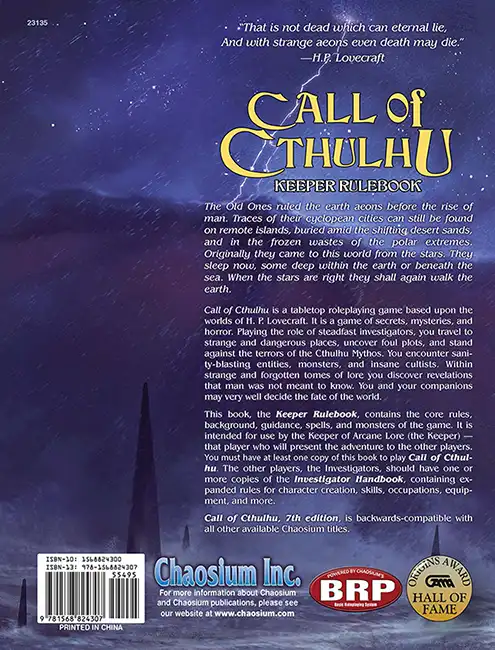Keeper Rulebook (Call of Cthulhu RPG) - Afbeelding 2