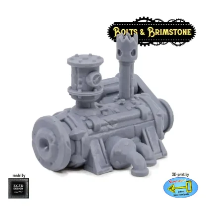 Fixed Steam Engine (Bolts & Brimstone 3D print, resin) - Afbeelding 2