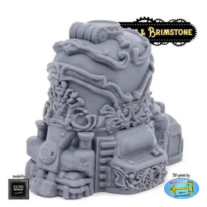 Ornate Device 1 (Bolts & Brimstone 3D print, resin) - Afbeelding 4