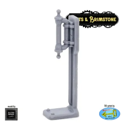 Library: Wall Lamp, with stand (Bolts & Brimstone 3D print, resin) - Afbeelding 2