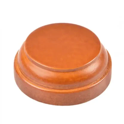 Wooden Round Base 50mm, varnished (plinth/voetstuk)