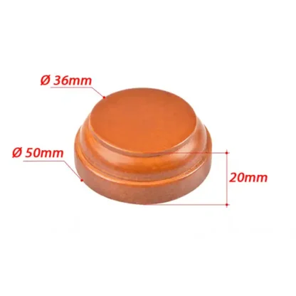 Wooden Round Base 50mm, varnished (plinth/voetstuk) - Afbeelding 3