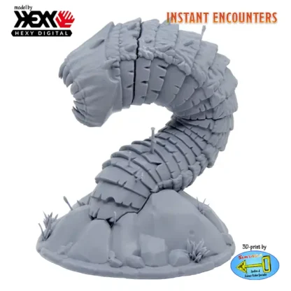 Purple Worm (Instant Encounters 3D print, resin) - Afbeelding 2