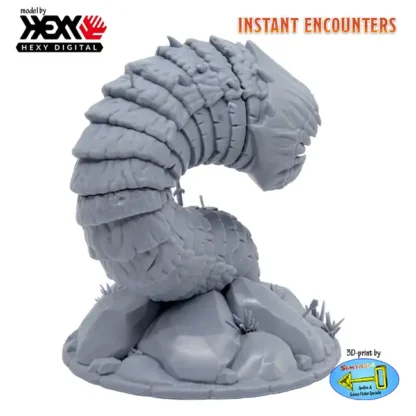 Purple Worm (Instant Encounters 3D print, resin) - Afbeelding 3