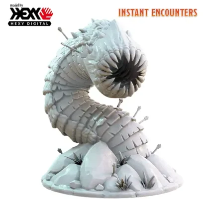 Purple Worm (Instant Encounters 3D print, resin) - Afbeelding 4