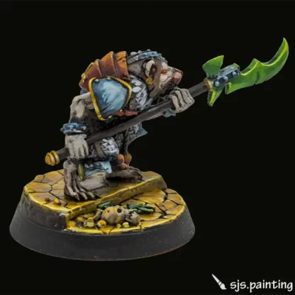 Rat Halberdier (resin 3D print) - Afbeelding 7