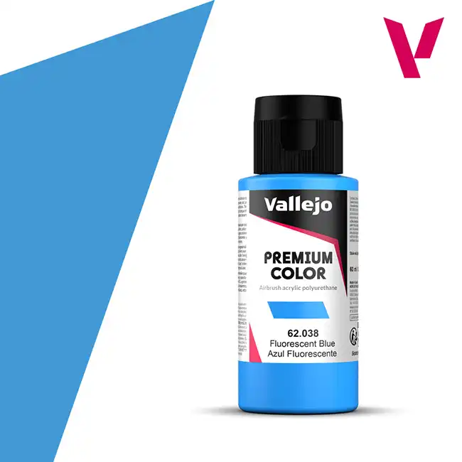 Premium Color: Fluorescent Blue, 60ml - Image 2