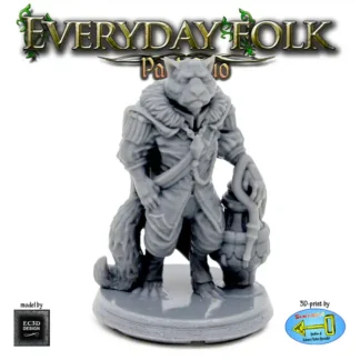 Male Catfolk Noble 2 (Everyday Folk 2 3D print, resin)