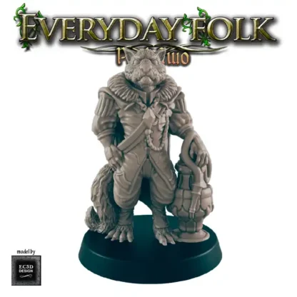 Male Catfolk Noble 2 (Everyday Folk 2 3D print, resin) - Image 3