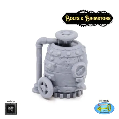 Barrel Boiler (Bolts & Brimstone 3D print, resin)