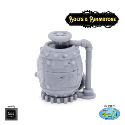 Barrel Boiler (Bolts & Brimstone 3D print, resin) - Afbeelding 2