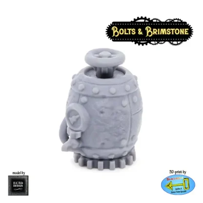 Barrel Boiler (Bolts & Brimstone 3D print, resin) - Afbeelding 3