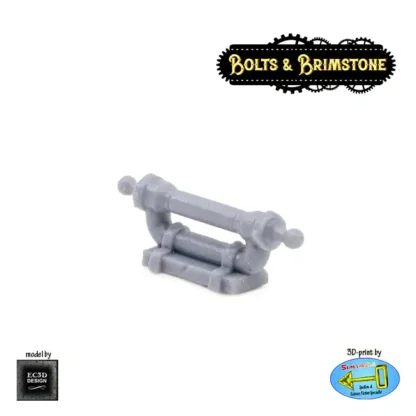 Library: Wall Lamp (Bolts & Brimstone 3D print, resin) - Afbeelding 2