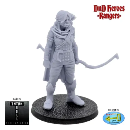 Female Orc Ranger (DnD Heroes, 3D print, resin)