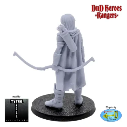 Female Orc Ranger (DnD Heroes, 3D print, resin) - Afbeelding 3