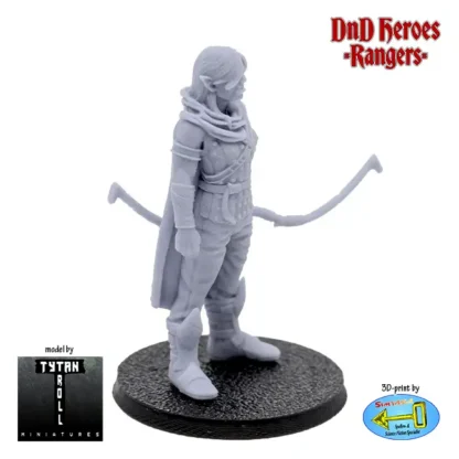 Female Orc Ranger (DnD Heroes, 3D print, resin) - Afbeelding 4