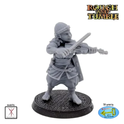Female Halfling Bard (resin 3D print)