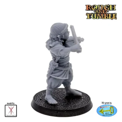 Female Halfling Bard (resin 3D print) - Afbeelding 3