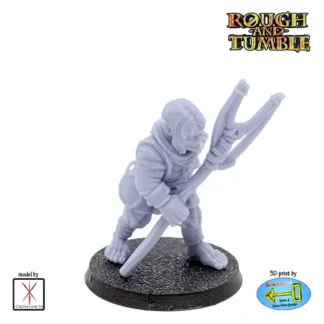 Male Halfling with Sling (resin 3D print)