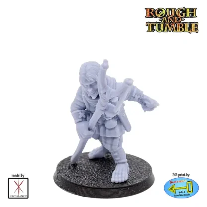 Male Halfling with Sling (resin 3D print) - Afbeelding 2