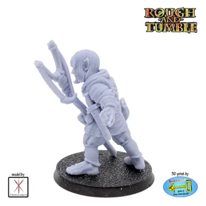 Male Halfling with Sling (resin 3D print) - Afbeelding 3