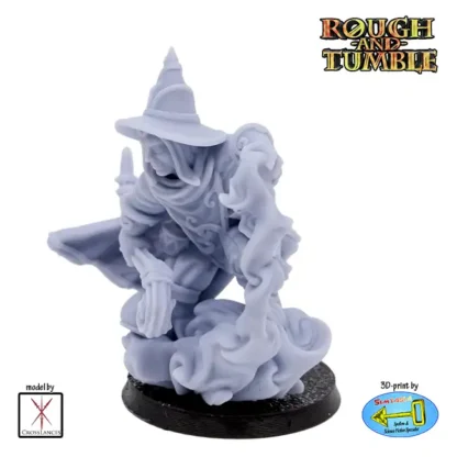 Male Halfling Wizard (resin 3D print) - Afbeelding 2