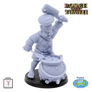 Male Halfling Master Chef (resin 3D print)