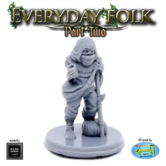 Leper 2 (Everyday Folk 2 3D print, resin)
