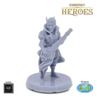 Male Demonkin Bard 1 (Everyday Heroes 3D print, resin)
