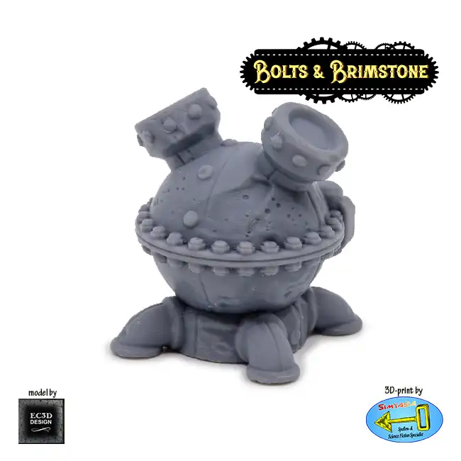 Boiler (Bolts & Brimstone 3D print, resin) - Afbeelding 2