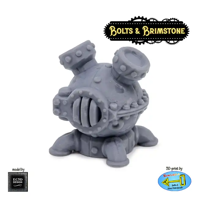 Boiler (Bolts & Brimstone 3D print, resin) - Afbeelding 3