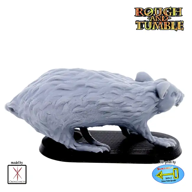 Giant Rat 1 (resin 3D print) - Afbeelding 3