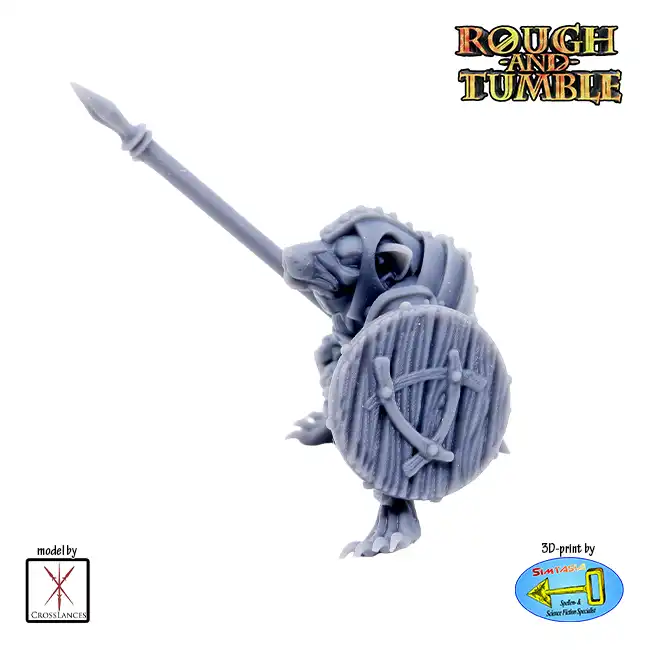 Rat Knight, no mount (resin 3D print) - Afbeelding 2