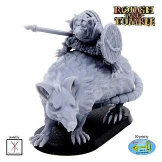 Rat Knight on Giant Rat (resin 3D print)
