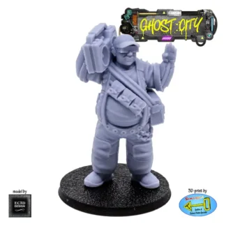 Boombox Guy (Ghost City 3D print, resin)