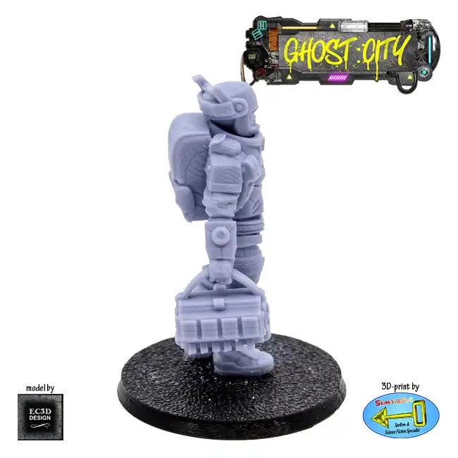 Male Armored Medic (Ghost City 3D print, resin) - Afbeelding 3