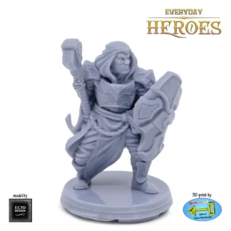 Male Human Cleric (Everyday Heroes 3D print, resin)