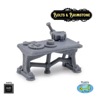 Workshop Table (Bolts & Brimstone 3D print, resin)