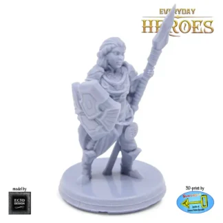 Female Human Cleric (Everyday Heroes 3D print, resin)