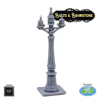 Street Lamp (Bolts & Brimstone 3D print, resin)