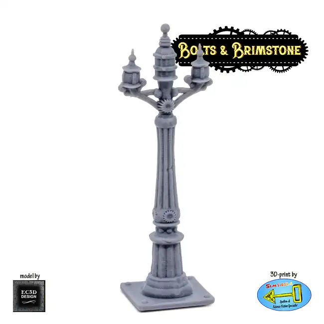 Street Lamp (Bolts & Brimstone 3D print, resin)