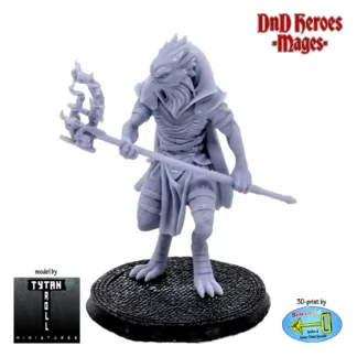 Male Kenku Mage (DnD Heroes, 3D print, resin)